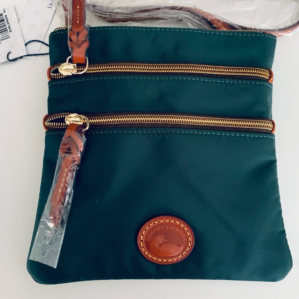 Auth. Nylon Dooney & Bourke North South Triple Zip